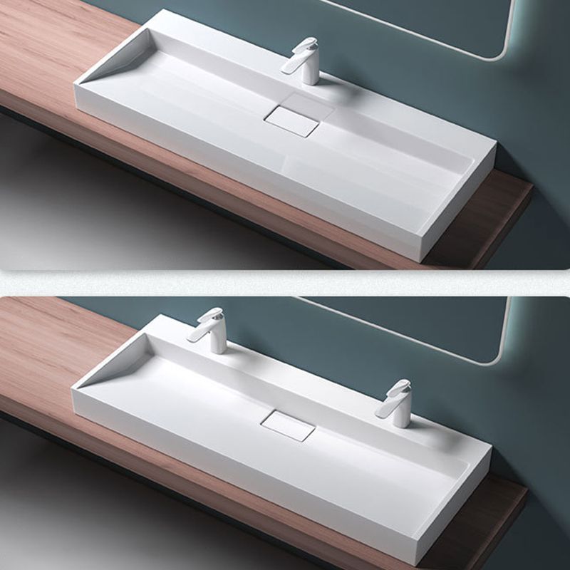 Modern Stone Bathroom Sink Square No Craftsmanship Bathroom Sink Clearhalo 'Bathroom Remodel & Bathroom Fixtures' 'Bathroom Sinks & Faucet Components' 'Bathroom Sinks' 'bathroom_sink' 'Home Improvement' 'home_improvement' 'home_improvement_bathroom_sink' 1200x1200_e066bef1-aca8-4bdc-bc8d-05d423f23963