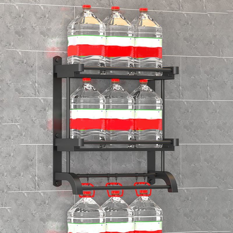 Modern Black Bathroom Accessory Stainless Steel Hardware Set Bath Shelf Clearhalo 'Bathroom Hardware Sets' 'Bathroom Hardware' 'Bathroom Remodel & Bathroom Fixtures' 'bathroom_hardware_sets' 'Home Improvement' 'home_improvement' 'home_improvement_bathroom_hardware_sets' 1200x1200_e07188fe-9906-46a4-b428-f6f1a52aa6bf