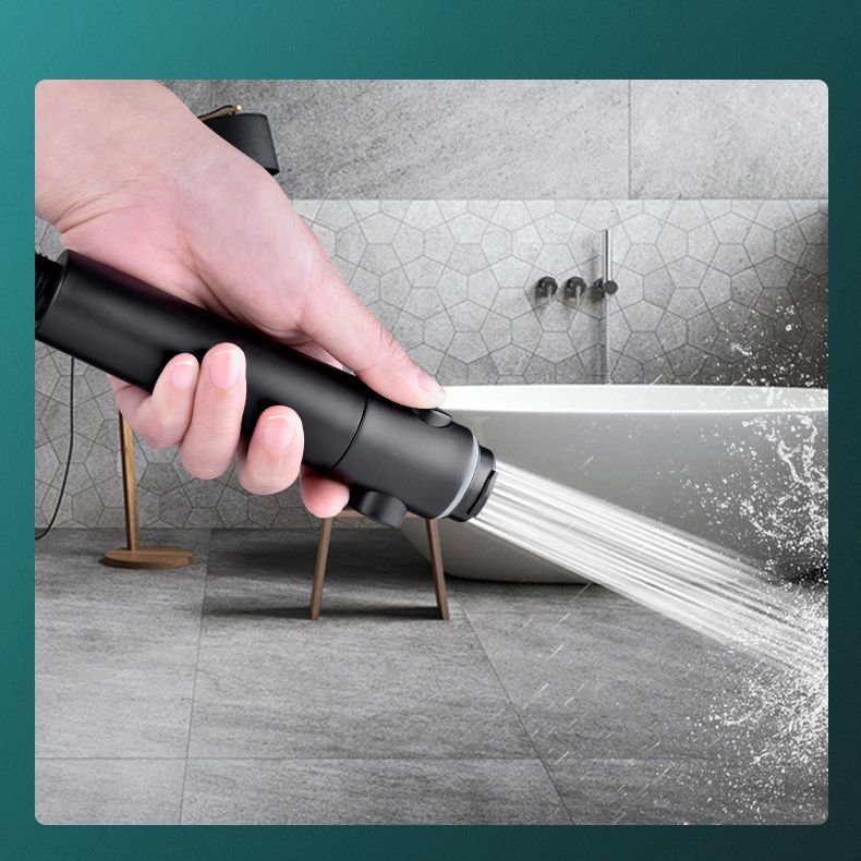 Round Pressurized Shower Head 6-Setting Adjustable Water Flow Handheld Shower Head Clearhalo 'Bathroom Remodel & Bathroom Fixtures' 'Home Improvement' 'home_improvement' 'home_improvement_shower_heads' 'Shower Heads' 'shower_heads' 'Showers & Bathtubs Plumbing' 'Showers & Bathtubs' 1200x1200_e08f8f2f-19f2-46a9-97ed-8ea714950b72