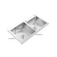 Double Basin Kitchen Sink with Basket Strainer 2 Holes Contemporary Sink Clearhalo 'Home Improvement' 'home_improvement' 'home_improvement_kitchen_sinks' 'Kitchen Remodel & Kitchen Fixtures' 'Kitchen Sinks & Faucet Components' 'Kitchen Sinks' 'kitchen_sinks' 1200x1200_e09b703a-6fe4-42e8-bfbe-1b7f0bb60202