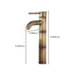Vintage Wide Spread Bathroom Faucet 1-Handle Lavatory Faucet Clearhalo 'Accueil' 'Amélioration Domiciliaire' 'bathroom_sink_faucets' 'Ensembles de Lavabo & de Robinet de Toilette' 'home_improvement' 'home_improvement_bathroom_sink_faucets' 'Robinet de Lavabo de Salle de Bain' 'Rénovation et Équipement de Salle de Bain' 1200x1200_e0c3ec92-3b57-4788-b4fd-fe2e2ea72719