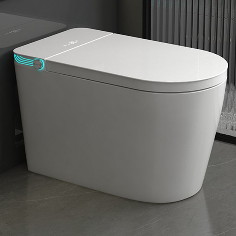 All-In-One Smart Toilet White Elongated Floor Standing Bidet with Heated Seat Clearhalo 'Bathroom Remodel & Bathroom Fixtures' 'Bidets' 'Home Improvement' 'home_improvement' 'home_improvement_bidets' 'Toilets & Bidets' 1200x1200_e0d18ab4-723e-445f-87bd-20356670a28e