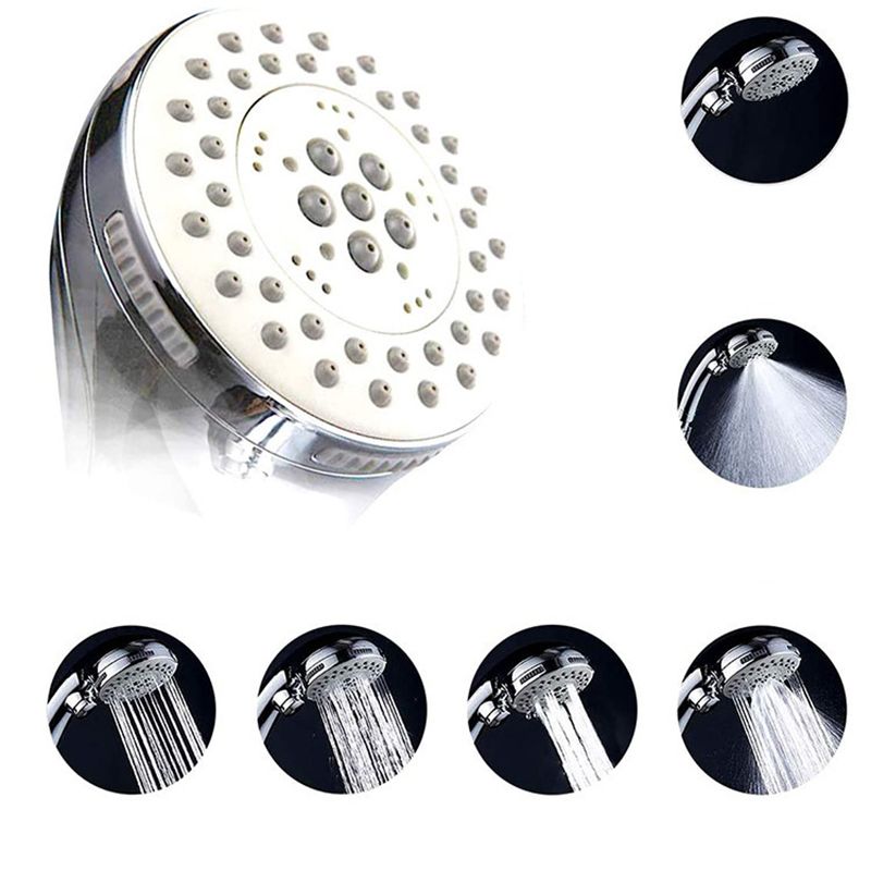 Round Dual Shower Head Stainless Steel 5-Spray Patterns Wall-Mount Showerhead Clearhalo 'Bathroom Remodel & Bathroom Fixtures' 'Home Improvement' 'home_improvement' 'home_improvement_shower_heads' 'Shower Heads' 'shower_heads' 'Showers & Bathtubs Plumbing' 'Showers & Bathtubs' 1200x1200_e0e88de6-c29d-49be-adca-4ba1034774f4