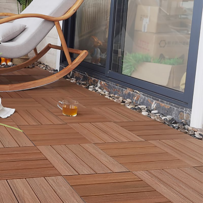 Engineered Square Flooring Tiles Water Resistant Interlocking for Patio Garden Clearhalo 'Flooring 'Hardwood Flooring' 'hardwood_flooring' 'Home Improvement' 'home_improvement' 'home_improvement_hardwood_flooring' Walls and Ceiling' 1200x1200_e0f23492-c8d5-436a-9310-b5bf414550c9
