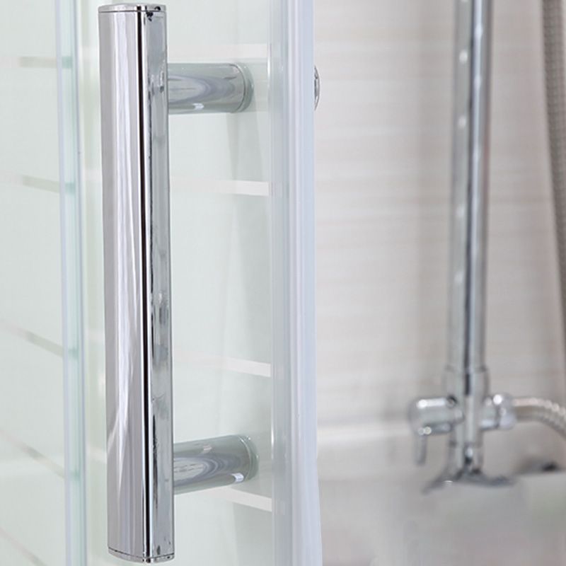 Semi-Frameless Shower Bath Door Double Sliding Shower Doors Patterned Clearhalo 'Bathroom Remodel & Bathroom Fixtures' 'Home Improvement' 'home_improvement' 'home_improvement_shower_tub_doors' 'Shower and Tub Doors' 'shower_tub_doors' 'Showers & Bathtubs' 1200x1200_e11bcd0e-736c-4739-a4ab-4427b6e6c87d