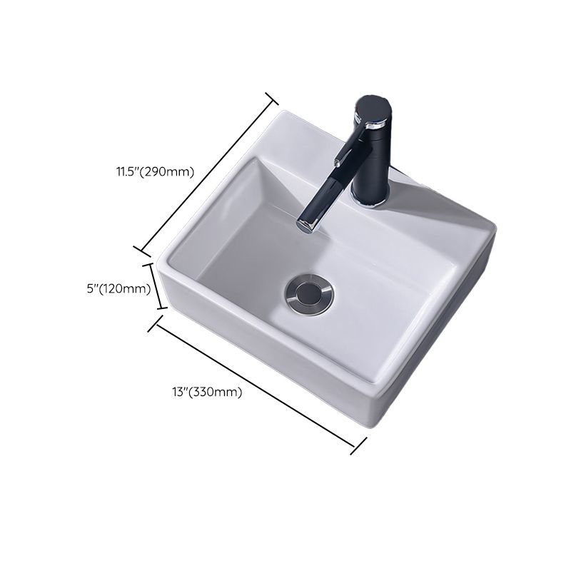 Modern Vessel Bathroom Sink Rectangular Porcelain Basin Sink (Not Include Faucet) Clearhalo 'Bathroom Remodel & Bathroom Fixtures' 'Bathroom Sinks & Faucet Components' 'Bathroom Sinks' 'bathroom_sink' 'Home Improvement' 'home_improvement' 'home_improvement_bathroom_sink' 1200x1200_e12f30b6-eb9e-4cbc-b95f-d4b869162f53