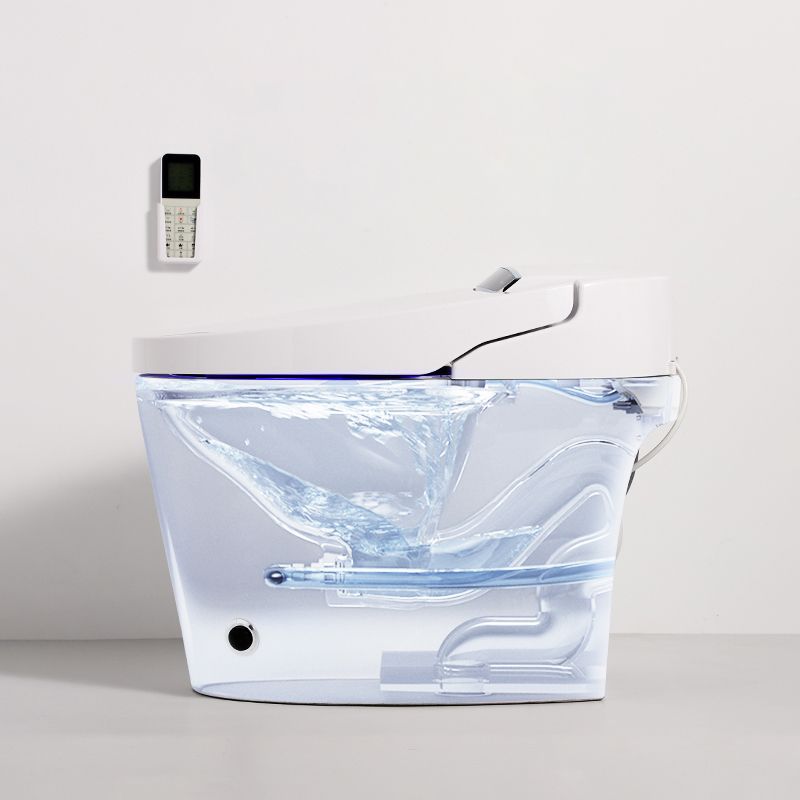 Contemporary White Floor Standing Bidet with Heated Seat and Remote Control Included Clearhalo 'Bathroom Remodel & Bathroom Fixtures' 'Bidets' 'Home Improvement' 'home_improvement' 'home_improvement_bidets' 'Toilets & Bidets' 1200x1200_e142e944-9fb0-477a-94a1-3184391c37d5