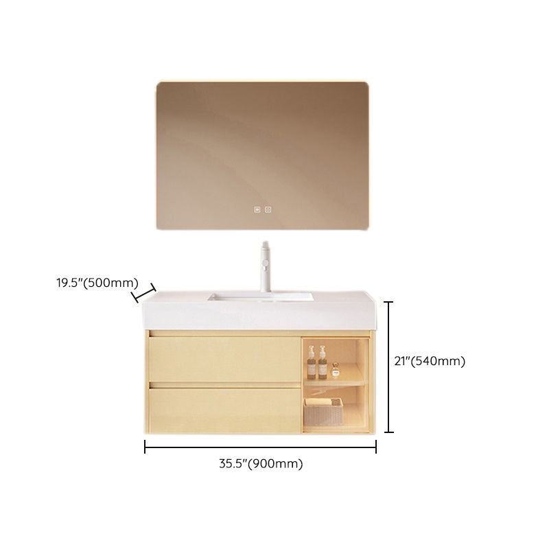 Contemporary Wood Sink Cabinet Bathroom Vanity Cabinet with Storage Clearhalo 'Bathroom Remodel & Bathroom Fixtures' 'Bathroom Vanities' 'bathroom_vanities' 'Home Improvement' 'home_improvement' 'home_improvement_bathroom_vanities' 1200x1200_e145c2a5-db2d-4fdf-a9ef-2bd5cae678d2