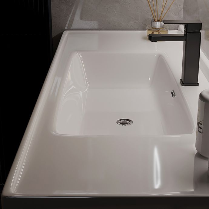 Wall Mount Bathroom Vanity Modern Glass Single-Sink Rectangular Vanity Set Clearhalo 'Bathroom Remodel & Bathroom Fixtures' 'Bathroom Vanities' 'bathroom_vanities' 'Home Improvement' 'home_improvement' 'home_improvement_bathroom_vanities' 1200x1200_e14704c8-57dd-4803-ae0c-00659cd640e0