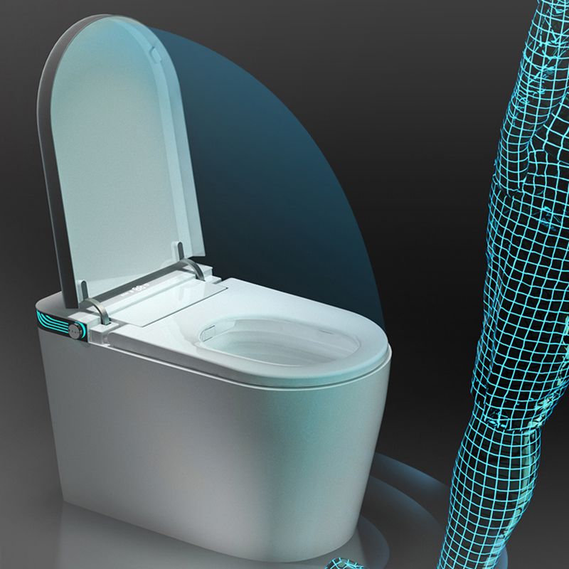 17.3" H Elongated Smart Toilet Seat Bidet of Vitreous China with Heated Seat Clearhalo 'Bathroom Remodel & Bathroom Fixtures' 'Bidets' 'Home Improvement' 'home_improvement' 'home_improvement_bidets' 'Toilets & Bidets' 1200x1200_e159e9d0-65a8-431a-a101-e2c28736504c