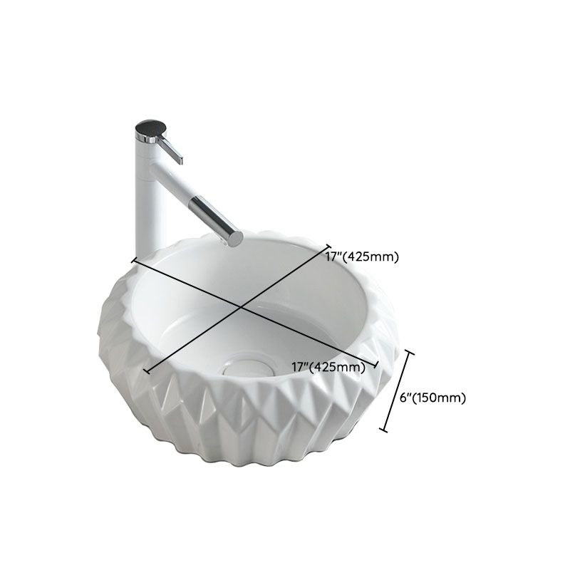 Contemporary Bathroom Sink White Porcelain Vessel Lavatory Sink Only Clearhalo 'Bathroom Remodel & Bathroom Fixtures' 'Bathroom Sinks & Faucet Components' 'Bathroom Sinks' 'bathroom_sink' 'Home Improvement' 'home_improvement' 'home_improvement_bathroom_sink' 1200x1200_e1649294-82c0-42aa-b62f-68d73b40c499