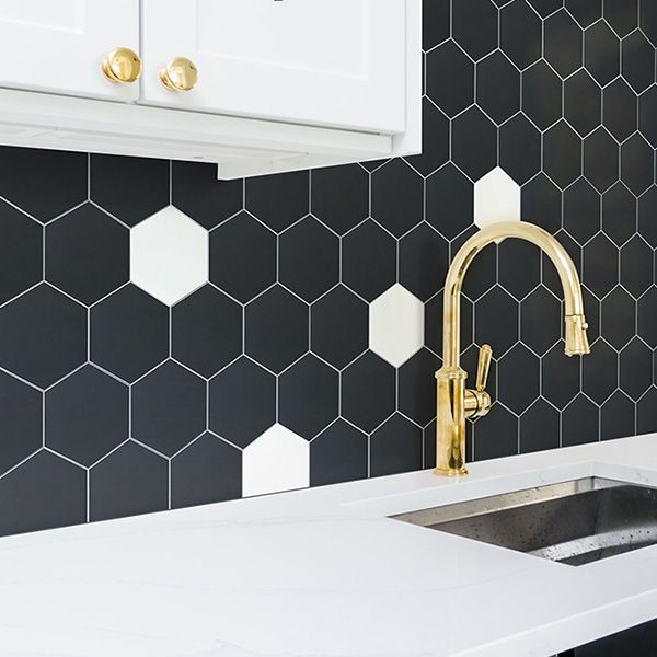 Peel and Stick Tiles Hexagonal Peel and Stick Backsplash 20 Pack Clearhalo 'Flooring 'Home Improvement' 'home_improvement' 'home_improvement_peel_stick_blacksplash' 'Peel & Stick Backsplash Tile' 'peel_stick_blacksplash' 'Walls & Ceilings' Walls and Ceiling' 1200x1200_e1688b28-0dad-4ad6-9eae-1a002faf0c2f