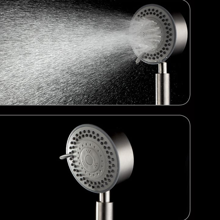 Standard Spray Shower Head Polished Nickel Round Hand Shower Clearhalo 'Bathroom Remodel & Bathroom Fixtures' 'Home Improvement' 'home_improvement' 'home_improvement_shower_heads' 'Shower Heads' 'shower_heads' 'Showers & Bathtubs Plumbing' 'Showers & Bathtubs' 1200x1200_e1702b46-5c15-4e22-959c-eddac5b7ef76
