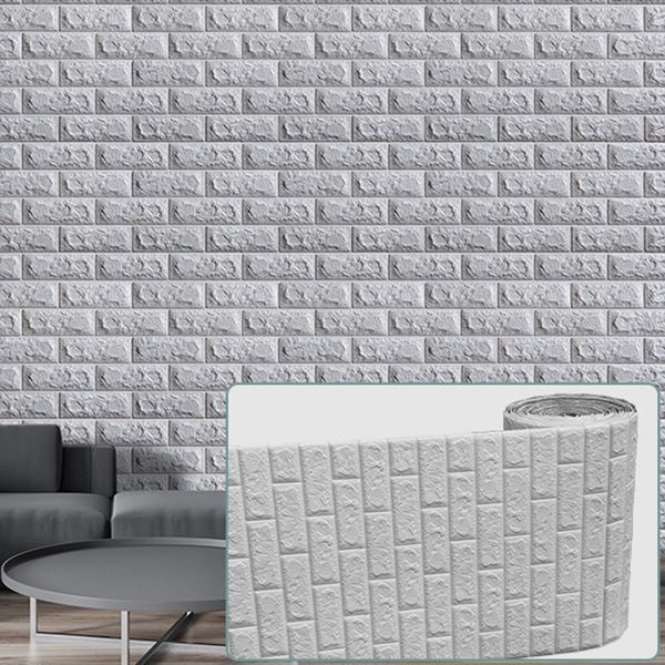 Modern Pearl Wainscoting Water Proof PVC Wall Access Panel Peel and Stick Wall Tile Clearhalo 'Flooring 'Home Improvement' 'home_improvement' 'home_improvement_wall_paneling' 'Wall Paneling' 'wall_paneling' 'Walls & Ceilings' Walls and Ceiling' 1200x1200_e1884aad-bcd8-422d-8938-1856bcaa5805