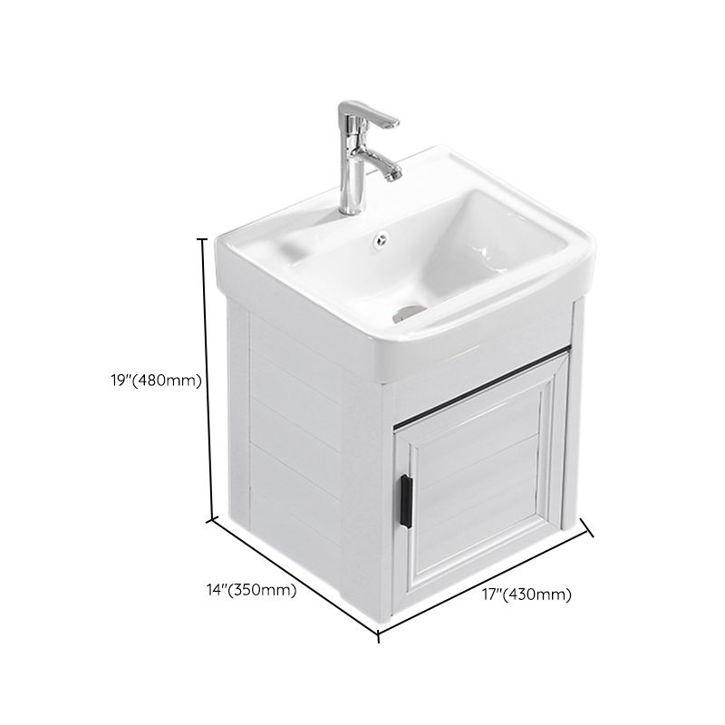 Wall Mount Modern White Bathroom Sink Vanity with Doors Sink Clearhalo 'Bathroom Remodel & Bathroom Fixtures' 'Bathroom Vanities' 'bathroom_vanities' 'Home Improvement' 'home_improvement' 'home_improvement_bathroom_vanities' 1200x1200_e19d309d-9de5-4891-8ab9-9bff2dfecb2c