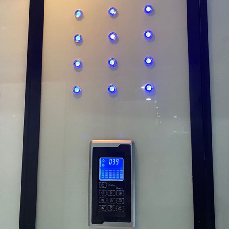 Framed Tub & Shower Kit Single Sliding Rounded Tinted Tub & Shower Kit Clearhalo 'Bathroom Remodel & Bathroom Fixtures' 'Home Improvement' 'home_improvement' 'home_improvement_shower_stalls_enclosures' 'Shower Stalls & Enclosures' 'shower_stalls_enclosures' 'Showers & Bathtubs' 1200x1200_e19f2529-b3f8-411c-9b15-d39cac05582f