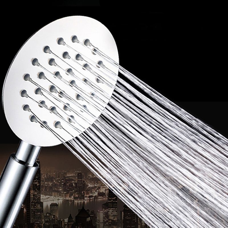 Contemporary Stainless Steel Hand Shower Self-Cleaning Showerhead Clearhalo 'Bathroom Remodel & Bathroom Fixtures' 'Home Improvement' 'home_improvement' 'home_improvement_shower_heads' 'Shower Heads' 'shower_heads' 'Showers & Bathtubs Plumbing' 'Showers & Bathtubs' 1200x1200_e1bbd61f-4723-4d40-b948-a84d6896f32a