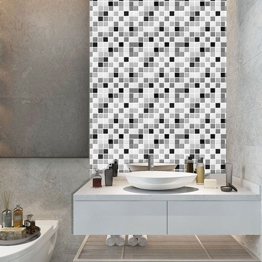 Tile-Peel & Stick Square Mosaic PVC Stain Resistant Peel and Stick Tiles for Shower 5 Pack Clearhalo 'Flooring 'Home Improvement' 'home_improvement' 'home_improvement_peel_stick_blacksplash' 'Peel & Stick Backsplash Tile' 'peel_stick_blacksplash' 'Walls & Ceilings' Walls and Ceiling' 1200x1200_e1bcf212-eef4-41f7-9209-907f548c9f06