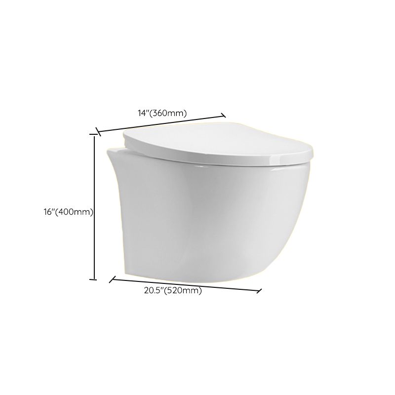 Contemporary One Piece Toilet Bowl Wall Mount Porcelain Flush Toilet Clearhalo 'Bathroom Remodel & Bathroom Fixtures' 'Home Improvement' 'home_improvement' 'home_improvement_toilets' 'Toilets & Bidets' 'Toilets' 1200x1200_e1c57a8d-0943-484f-844e-e7bce72a564d