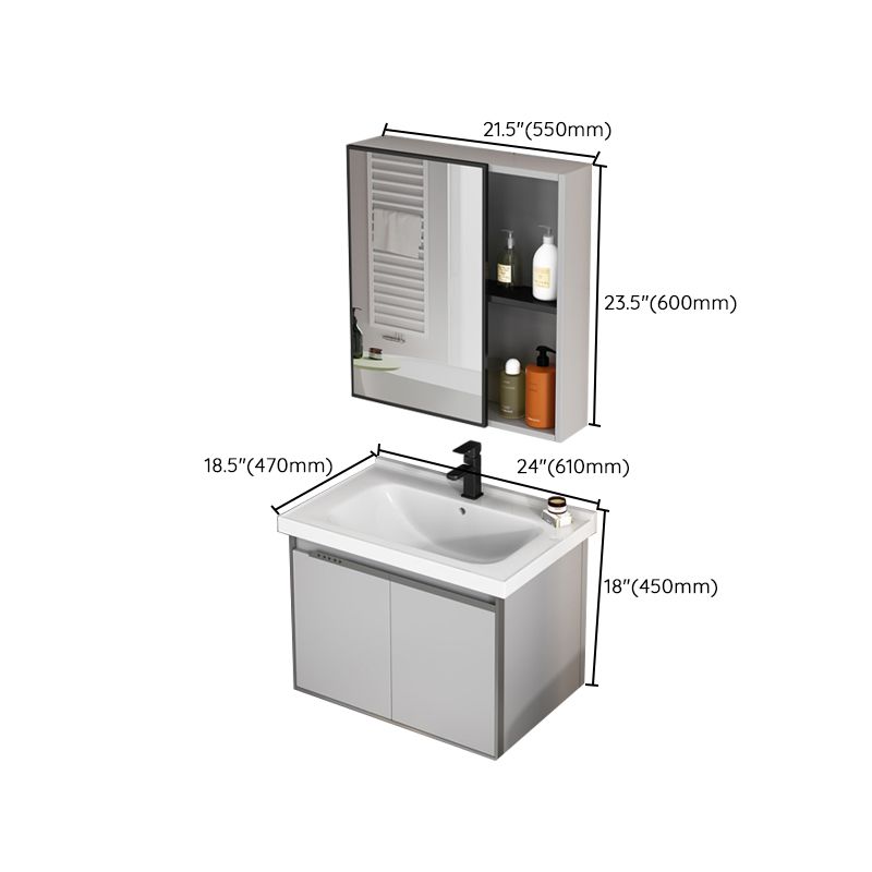 Wall Mount Bathroom Vanity Modern Faucet Included Bathroom Vanity Set Clearhalo 'Bathroom Remodel & Bathroom Fixtures' 'Bathroom Vanities' 'bathroom_vanities' 'Home Improvement' 'home_improvement' 'home_improvement_bathroom_vanities' 1200x1200_e1e037e9-e0b0-493b-86a1-95cded9d3915