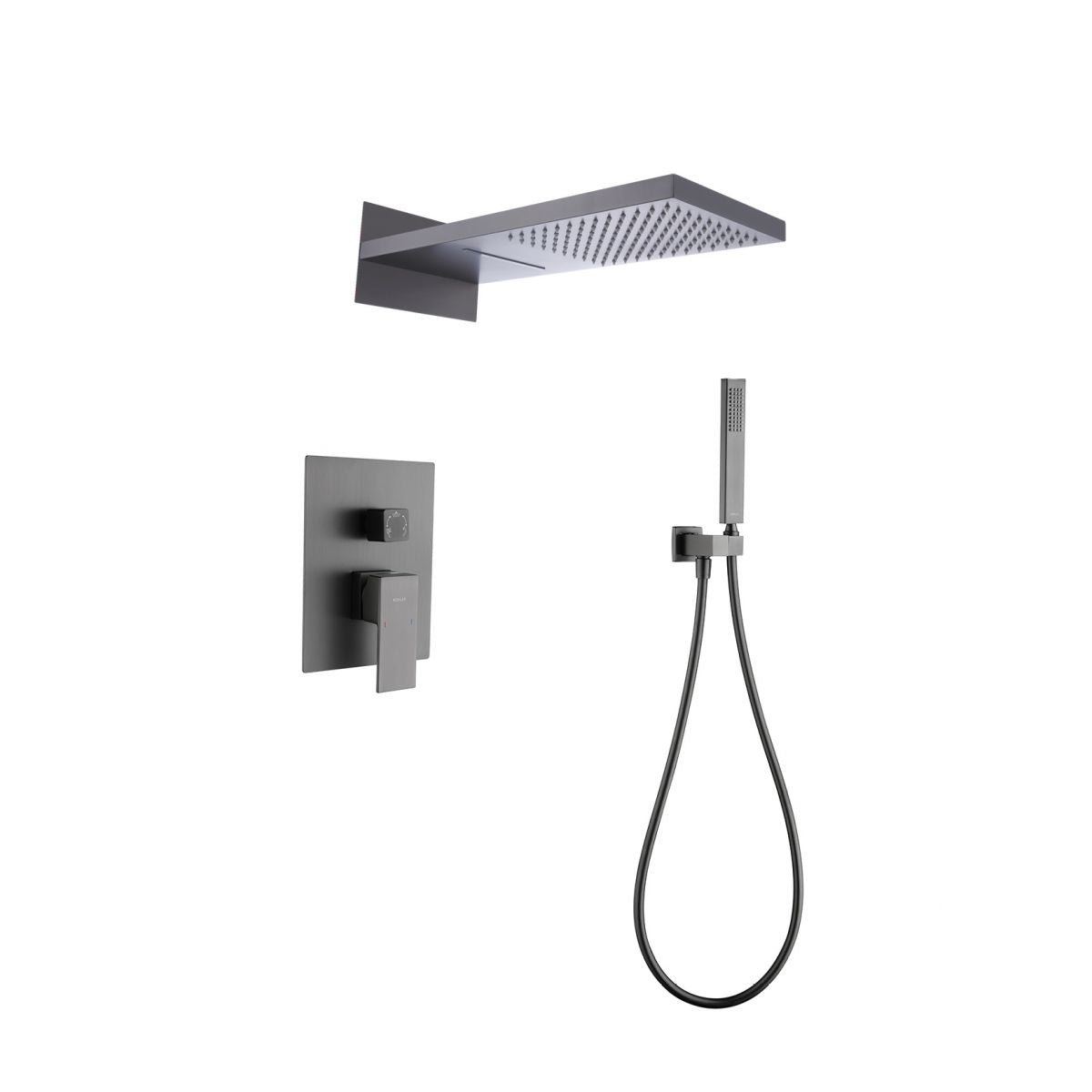 Modern Shower Combo Brass Handheld Shower Head Valve Included Shower Trim Clearhalo 'Bathroom Remodel & Bathroom Fixtures' 'Home Improvement' 'home_improvement' 'home_improvement_shower_faucets' 'Shower Faucets & Systems' 'shower_faucets' 'Showers & Bathtubs Plumbing' 'Showers & Bathtubs' 1200x1200_e22bada5-a1af-4e54-850f-fdafcdaf02ba