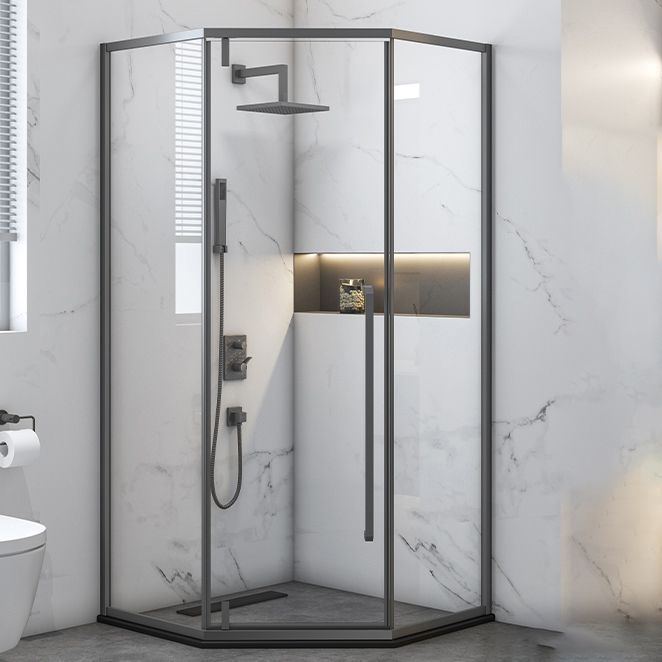 Pivot Grey Shower Bath Door Tempered Scratch Resistant Shower Doors Clearhalo 'Bathroom Remodel & Bathroom Fixtures' 'Home Improvement' 'home_improvement' 'home_improvement_shower_tub_doors' 'Shower and Tub Doors' 'shower_tub_doors' 'Showers & Bathtubs' 1200x1200_e23477c6-ed89-47b5-a34d-aaf31072ab24