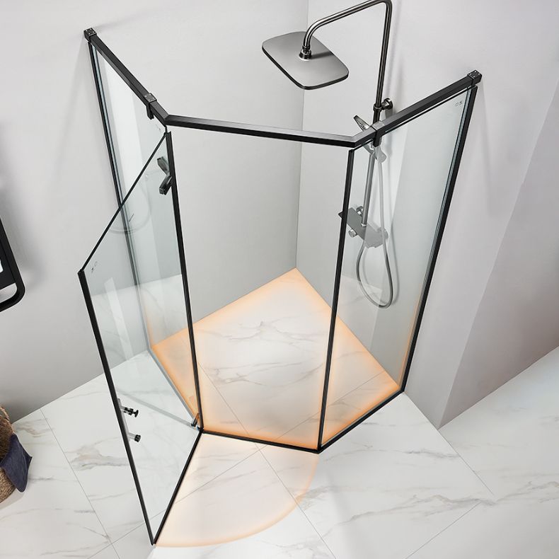 Modern Style Neo-Angle Shower Enclosure Clear Glass Framed Shower Stall Clearhalo 'Bathroom Remodel & Bathroom Fixtures' 'Home Improvement' 'home_improvement' 'home_improvement_shower_stalls_enclosures' 'Shower Stalls & Enclosures' 'shower_stalls_enclosures' 'Showers & Bathtubs' 1200x1200_e251ebb1-a4c2-4bb7-b82d-6c0a8c824660