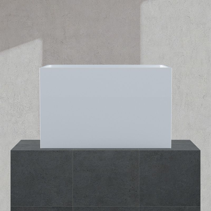 Modern Back to Wall Bathtub Rectangular Antique Finish Bath Tub Clearhalo 'Bathroom Remodel & Bathroom Fixtures' 'Bathtubs' 'Home Improvement' 'home_improvement' 'home_improvement_bathtubs' 'Showers & Bathtubs' 1200x1200_e27e6201-73d0-40b8-9e07-29675a16c6b2