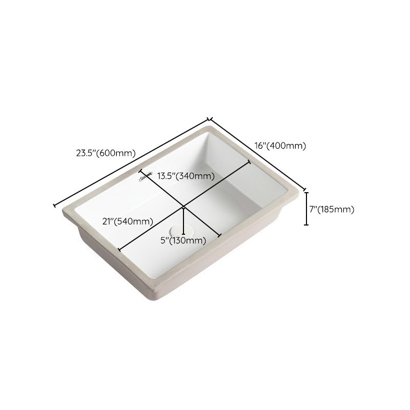 Contemporary Bathroom Sink with Pop-Up Drain Porcelain Rectangular Undermount Vanity Sink Clearhalo 'Bathroom Remodel & Bathroom Fixtures' 'Bathroom Sinks & Faucet Components' 'Bathroom Sinks' 'bathroom_sink' 'Home Improvement' 'home_improvement' 'home_improvement_bathroom_sink' 1200x1200_e284fac1-9d9d-4c39-b732-e3c1aafae27a
