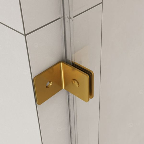 Hinged Frameless Tempered Glass Shower Door, One-line Shower Door Clearhalo 'Bathroom Remodel & Bathroom Fixtures' 'Home Improvement' 'home_improvement' 'home_improvement_shower_tub_doors' 'Shower and Tub Doors' 'shower_tub_doors' 'Showers & Bathtubs' 1200x1200_e2d55ff0-302f-4ffd-ab16-eac3af64894f