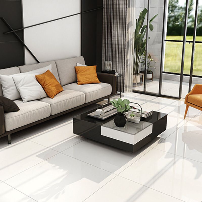White Square Porcelain Singular Tile White No Pattern Tile for Wall and Floor Clearhalo 'Floor Tiles & Wall Tiles' 'floor_tiles_wall_tiles' 'Flooring 'Home Improvement' 'home_improvement' 'home_improvement_floor_tiles_wall_tiles' Walls and Ceiling' 1200x1200_e2e813d4-69c8-4f8d-936f-46e787e60733