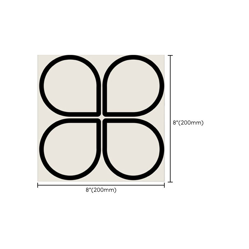 Pattern Printing Peel & Stick Tile Square Water Resistant Single Tile Clearhalo 'Flooring 'Home Improvement' 'home_improvement' 'home_improvement_peel_stick_blacksplash' 'Peel & Stick Backsplash Tile' 'peel_stick_blacksplash' 'Walls & Ceilings' Walls and Ceiling' 1200x1200_e2f263ea-fb20-4bb6-8bb4-93f096a61881