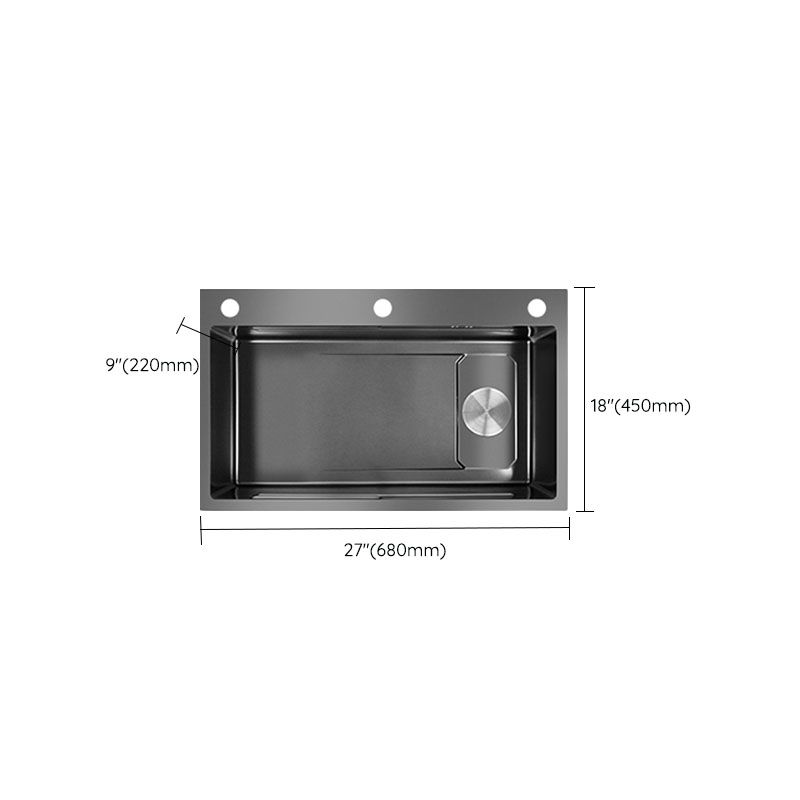 Contemporary Kitchen Sink Stainless Steel Kitchen Sink with Drain Assembly Clearhalo 'Home Improvement' 'home_improvement' 'home_improvement_kitchen_sinks' 'Kitchen Remodel & Kitchen Fixtures' 'Kitchen Sinks & Faucet Components' 'Kitchen Sinks' 'kitchen_sinks' 1200x1200_e2fd8789-f5ff-4aee-addf-86611814f238