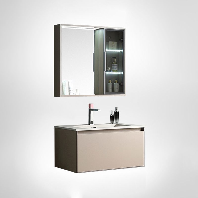 Contemporary Wooden Vanity Cabinet Mirror Bathroom Vanity Set with Storage Shelving Clearhalo 'Bathroom Remodel & Bathroom Fixtures' 'Bathroom Vanities' 'bathroom_vanities' 'Home Improvement' 'home_improvement' 'home_improvement_bathroom_vanities' 1200x1200_e3112782-5dd0-4351-a226-ca5b04d1d718