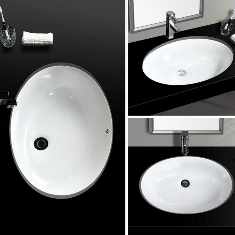 Contemporary Wash Stand Ceramic Metal Undermount Bathroom Sink Clearhalo 'Bathroom Remodel & Bathroom Fixtures' 'Bathroom Sinks & Faucet Components' 'Bathroom Sinks' 'bathroom_sink' 'Home Improvement' 'home_improvement' 'home_improvement_bathroom_sink' 1200x1200_e319dd49-bade-4210-a30b-4c67f8019d9d