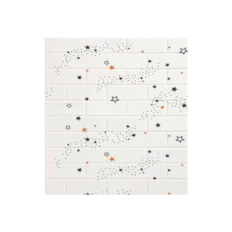 XPE Foam Wall Paneling Star Print Square Waterproof Wall Paneling for Living Room Clearhalo 'Flooring 'Home Improvement' 'home_improvement' 'home_improvement_wall_paneling' 'Wall Paneling' 'wall_paneling' 'Walls & Ceilings' Walls and Ceiling' 1200x1200_e32439b6-3d96-4211-9cfb-be14d65416d8