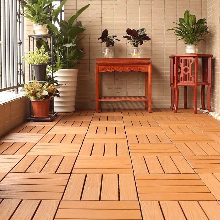 Composite Deck Tile Solid Color Water Resistant Patio Flooring Tile Clearhalo 'Home Improvement' 'home_improvement' 'home_improvement_outdoor_deck_tiles_planks' 'Outdoor Deck Tiles & Planks' 'Outdoor Flooring & Tile' 'Outdoor Remodel' 'outdoor_deck_tiles_planks' 1200x1200_e3361dbb-41c9-4aca-9616-3562c1817ba6
