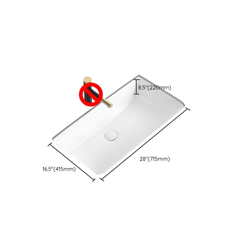 Modern Undermount Bathroom Sink Rectangular Porcelain with Faucet Basin Sink Clearhalo 'Bathroom Remodel & Bathroom Fixtures' 'Bathroom Sinks & Faucet Components' 'Bathroom Sinks' 'bathroom_sink' 'Home Improvement' 'home_improvement' 'home_improvement_bathroom_sink' 1200x1200_e337a5e3-1db1-4546-b188-abfeef629e56