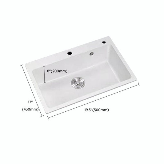 Quartz Kitchen Sink Contemporary Undermount Kitchen Sink with Rectangular Shape Clearhalo 'Home Improvement' 'home_improvement' 'home_improvement_kitchen_sinks' 'Kitchen Remodel & Kitchen Fixtures' 'Kitchen Sinks & Faucet Components' 'Kitchen Sinks' 'kitchen_sinks' 1200x1200_e3495ab7-3139-4271-a9b1-efb64cc604ac