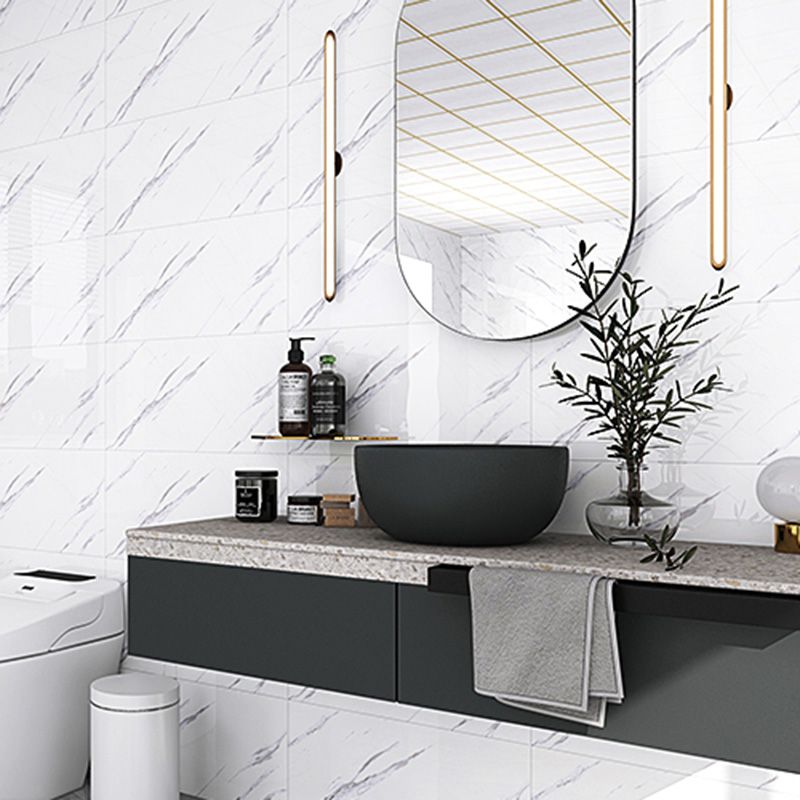 Contemporary Peel and Stick Backsplash Bathroom Field Tile Wallpaper Clearhalo 'Flooring 'Home Improvement' 'home_improvement' 'home_improvement_peel_stick_blacksplash' 'Peel & Stick Backsplash Tile' 'peel_stick_blacksplash' 'Walls & Ceilings' Walls and Ceiling' 1200x1200_e3740498-a7a9-4356-bdcd-fb4b8a7d4870