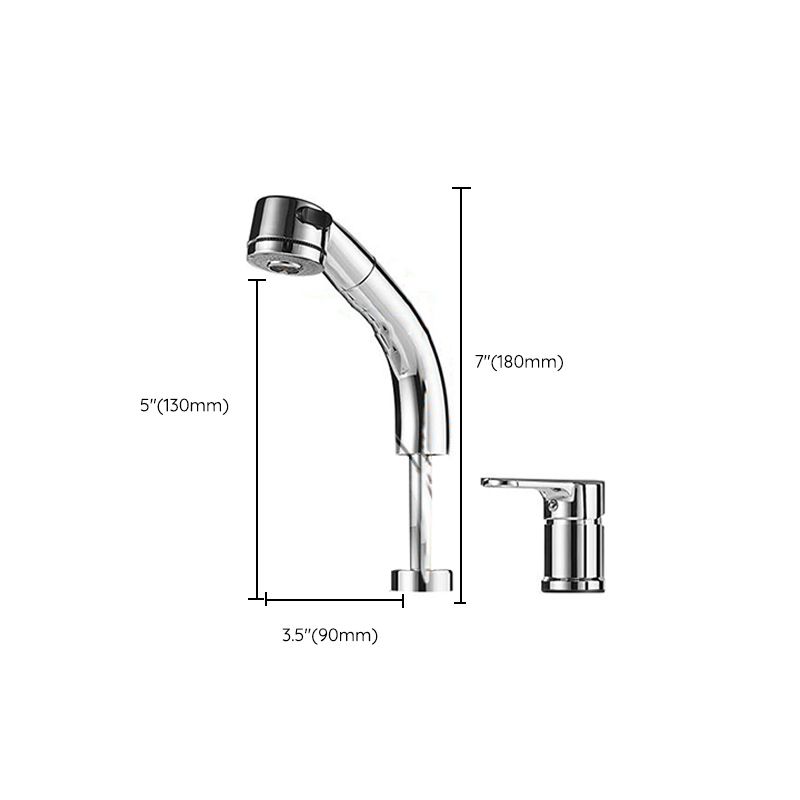 Modern Chrome Sink Faucet Brass Bathroom Low Arc Lifting Faucet Clearhalo 'Bathroom Remodel & Bathroom Fixtures' 'Bathroom Sink Faucets' 'Bathroom Sinks & Faucet Components' 'bathroom_sink_faucets' 'Home Improvement' 'home_improvement' 'home_improvement_bathroom_sink_faucets' 1200x1200_e3781969-0606-4d30-ad74-4ec4868e6ed6
