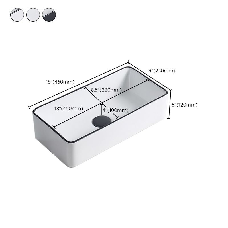 Modern Porcelain Trough Sink Rectangular Trough Bathroom Sink Clearhalo 'Bathroom Remodel & Bathroom Fixtures' 'Bathroom Sinks & Faucet Components' 'Bathroom Sinks' 'bathroom_sink' 'Home Improvement' 'home_improvement' 'home_improvement_bathroom_sink' 1200x1200_e3825a16-00b4-4799-bf59-a4cb2b48465c