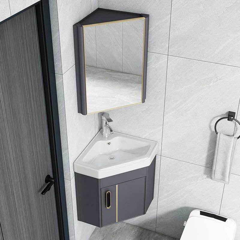 Wall Mounted Corner Bathroom Vanity Cabinet Triangular Abstract Vanity Sink Clearhalo 'Bathroom Remodel & Bathroom Fixtures' 'Bathroom Vanities' 'bathroom_vanities' 'Home Improvement' 'home_improvement' 'home_improvement_bathroom_vanities' 1200x1200_e38866d4-a735-4d74-bff9-91af5d4ac3f4