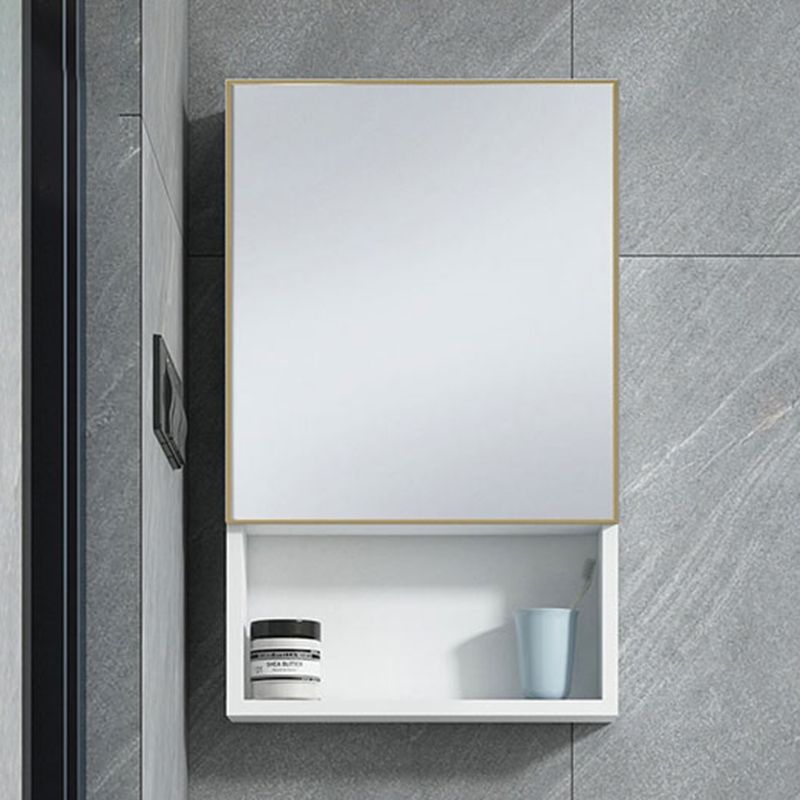 Contemporary Sink Vanity Solid Color Mirror Cabinet Space Saver Vanity for Bathroom Clearhalo 'Bathroom Remodel & Bathroom Fixtures' 'Bathroom Vanities' 'bathroom_vanities' 'Home Improvement' 'home_improvement' 'home_improvement_bathroom_vanities' 1200x1200_e38be8fe-d150-41f6-b19c-0b01cbffd991