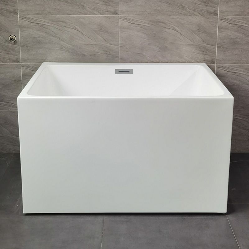 Back to Wall Soaking Bathtub Modern Antique Finish Rectangular Bath Tub Clearhalo 'Bathroom Remodel & Bathroom Fixtures' 'Bathtubs' 'Home Improvement' 'home_improvement' 'home_improvement_bathtubs' 'Showers & Bathtubs' 1200x1200_e390d66e-5e8f-48c9-96ec-1c5a99eb8b67