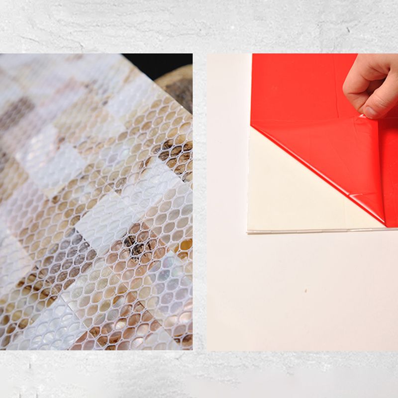 Modern Peel and Stick Wall Tile Stone Composite Grid Peel and Stick Tiles for Shower Clearhalo 'Flooring 'Home Improvement' 'home_improvement' 'home_improvement_peel_stick_blacksplash' 'Peel & Stick Backsplash Tile' 'peel_stick_blacksplash' 'Walls & Ceilings' Walls and Ceiling' 1200x1200_e398d826-507e-4c11-9493-a1a898a9bb4b