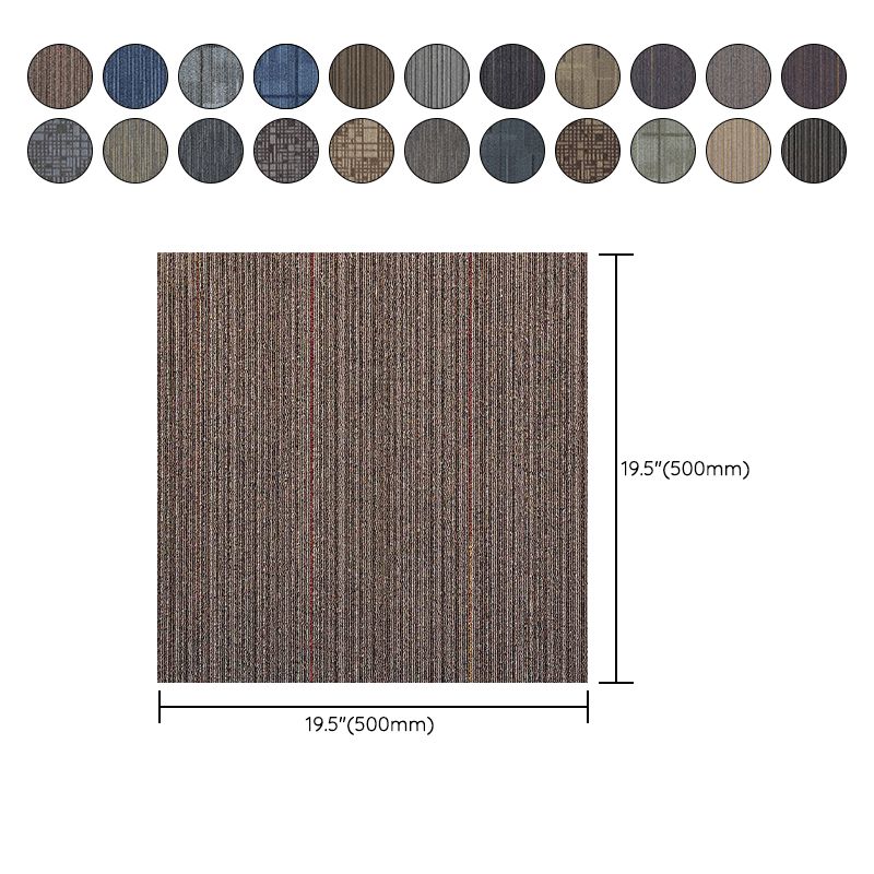Indoor Level Loop Carpet Tile Dark Color Fade Resistant Loose Lay Carpet Tiles Clearhalo 'Carpet Tiles & Carpet Squares' 'carpet_tiles_carpet_squares' 'Flooring 'Home Improvement' 'home_improvement' 'home_improvement_carpet_tiles_carpet_squares' Walls and Ceiling' 1200x1200_e3af20b8-3dd0-4ecc-b3a0-a4967227dda3