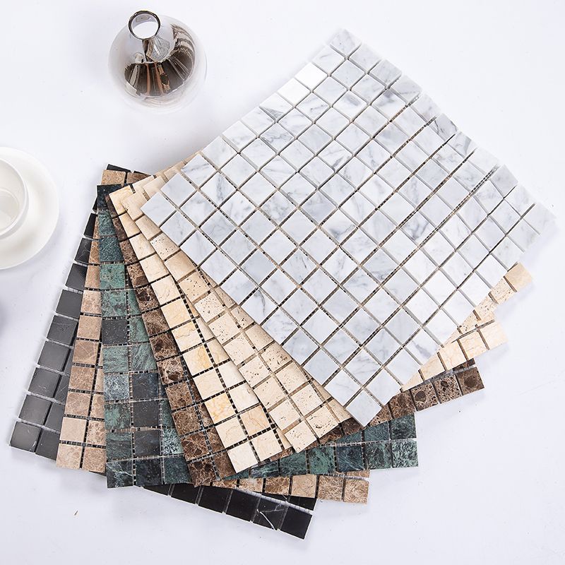 Contemporary Mosaic Tile Ceramic Floor and Wall Tile with Square Shape Clearhalo 'Floor Tiles & Wall Tiles' 'floor_tiles_wall_tiles' 'Flooring 'Home Improvement' 'home_improvement' 'home_improvement_floor_tiles_wall_tiles' Walls and Ceiling' 1200x1200_e3d4a691-ddca-4927-ae16-791995c87eb0