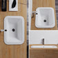 Traditional Square Wash Stand Ceramic Metal Undermount Bathroom Sink Clearhalo 'Bathroom Remodel & Bathroom Fixtures' 'Bathroom Sinks & Faucet Components' 'Bathroom Sinks' 'bathroom_sink' 'Home Improvement' 'home_improvement' 'home_improvement_bathroom_sink' 1200x1200_e3d666dc-87bd-46f2-aa1b-66e13d54f608