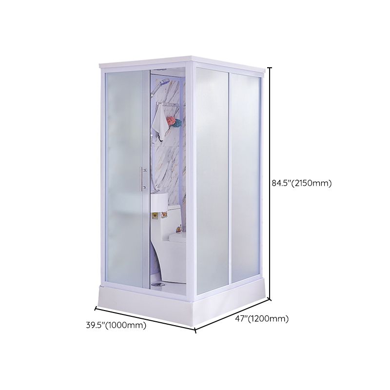 Modern Frosted Shower Stall Rectangle Tempered Shower Stall for Bathroom Clearhalo 'Bathroom Remodel & Bathroom Fixtures' 'Home Improvement' 'home_improvement' 'home_improvement_shower_stalls_enclosures' 'Shower Stalls & Enclosures' 'shower_stalls_enclosures' 'Showers & Bathtubs' 1200x1200_e3d91030-435d-4373-91d3-f10f0c53b636